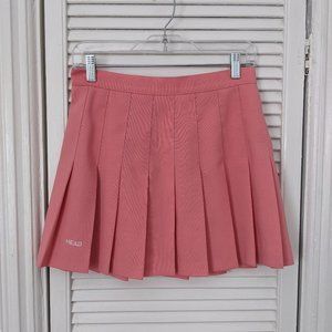 Pink pleated tennis skirt